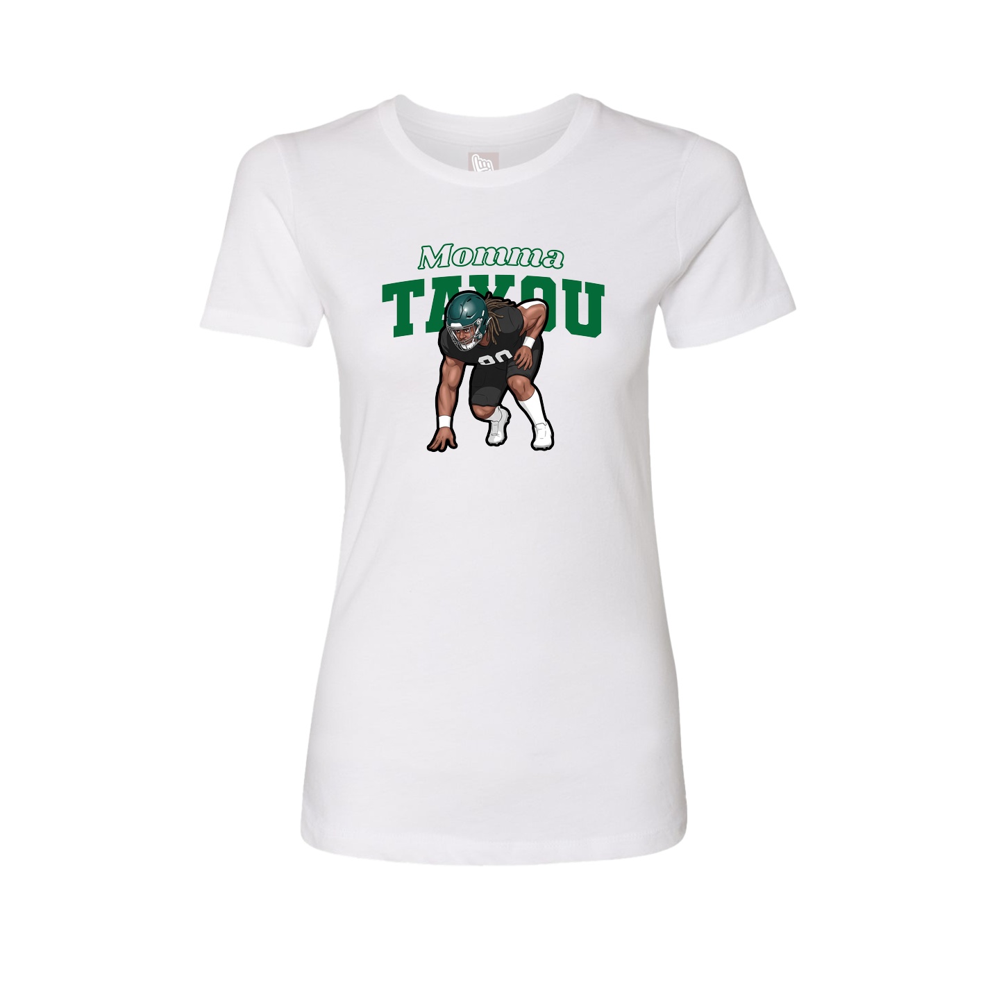 Womens Tee — Mothers Day Block in White