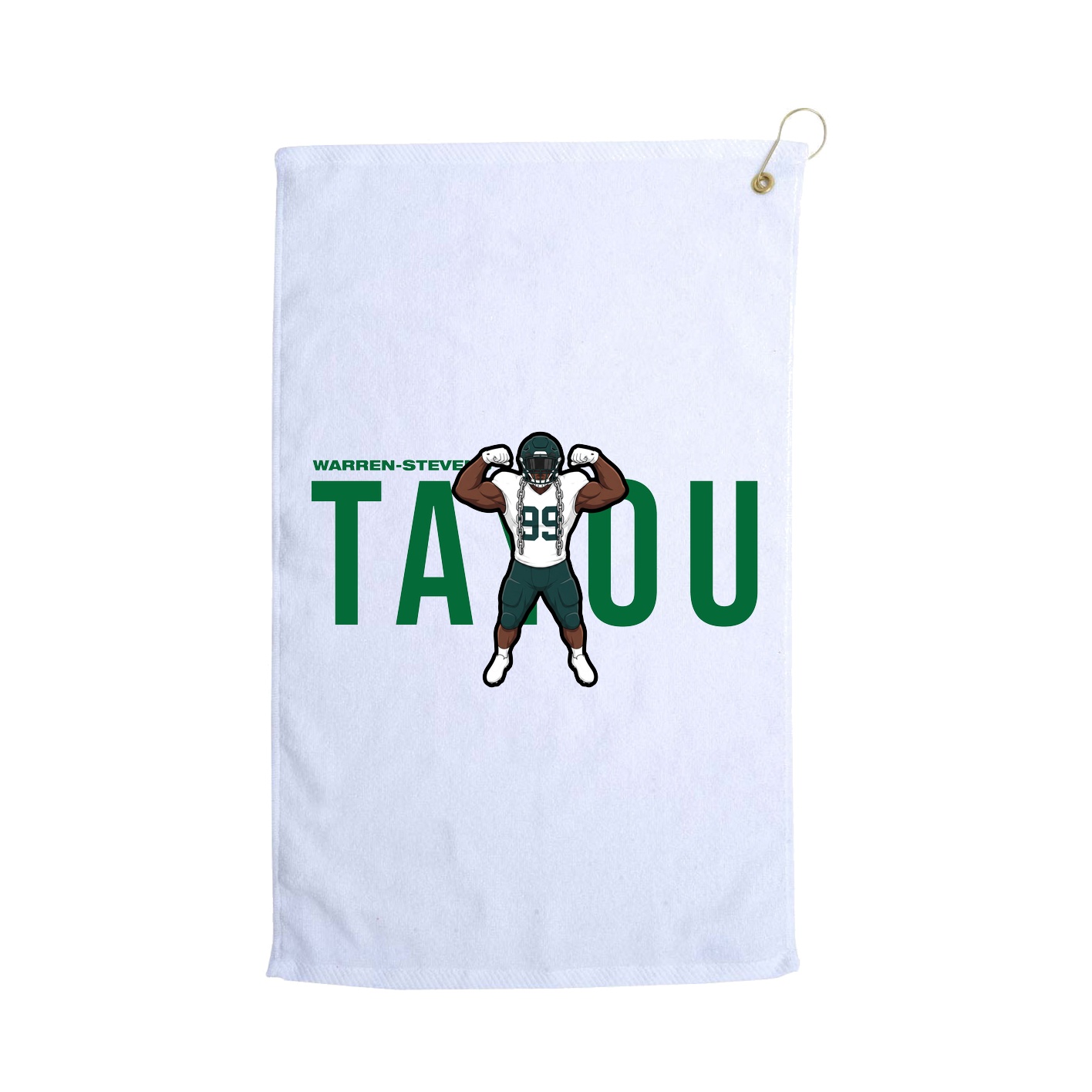 Golf Towel — Player Name in White