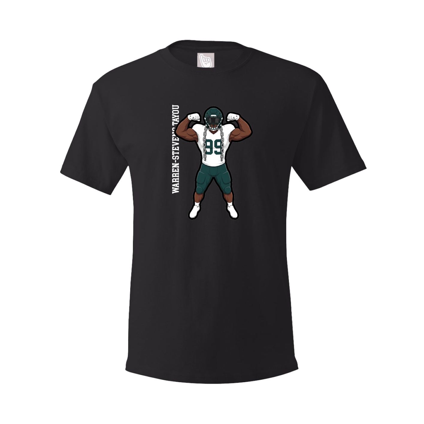 Tee — Name Vertical in Black