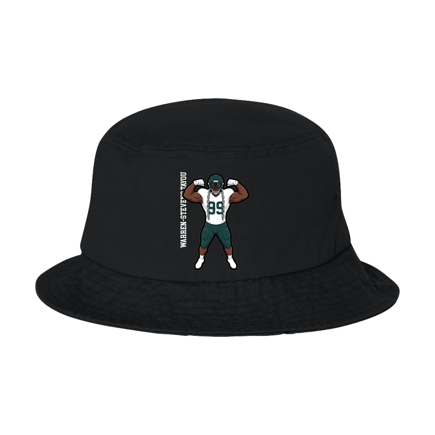 Bucket Cap — Name Vertical in Black