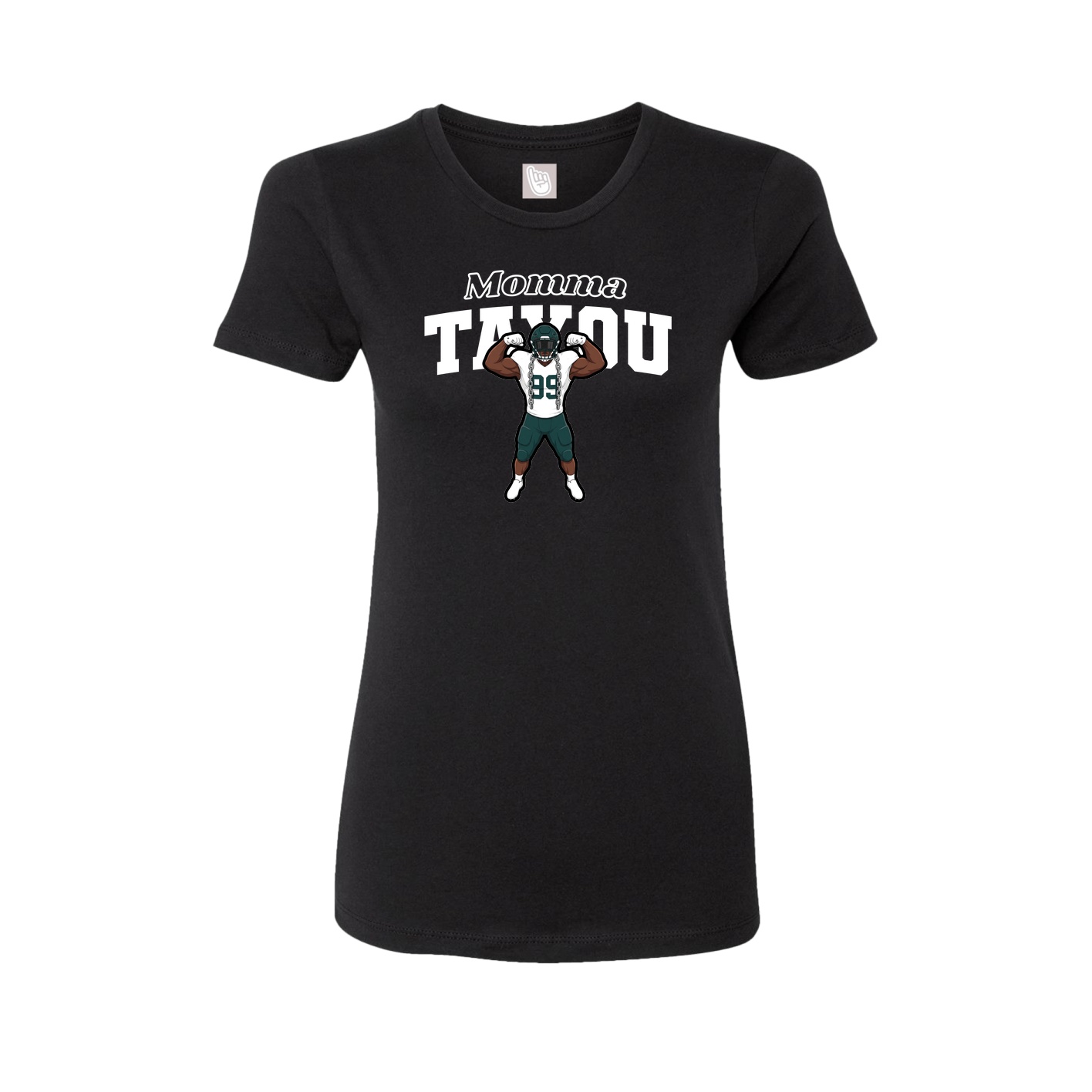 Womens Tee — Mothers Day Block in Black