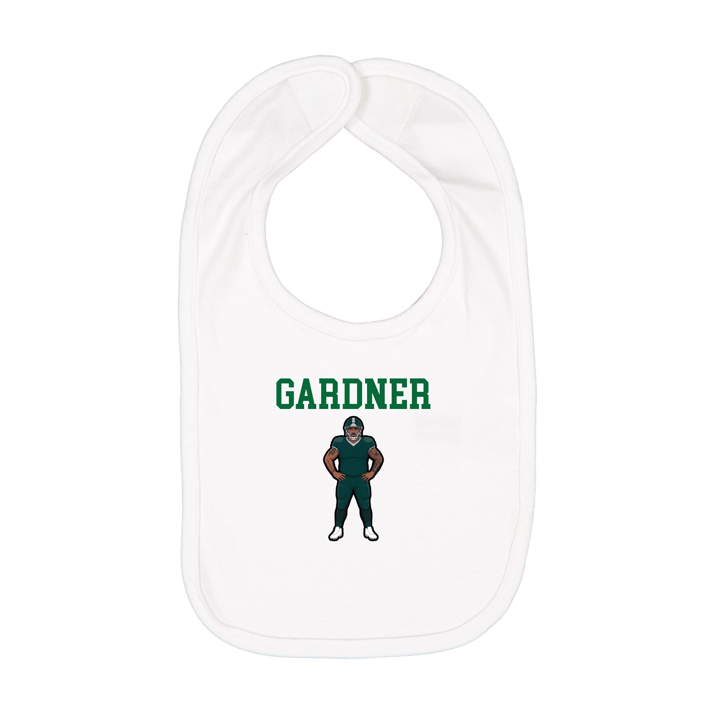 Infant Bib — Shirsey in White