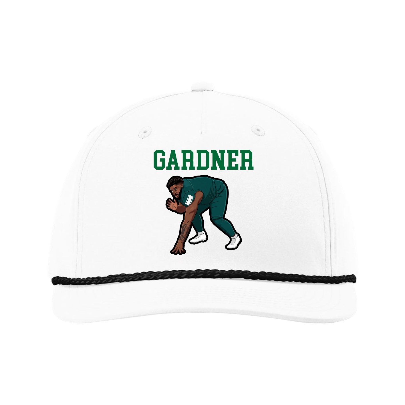 Five-Panel Classic Rope Cap — Shirsey in White