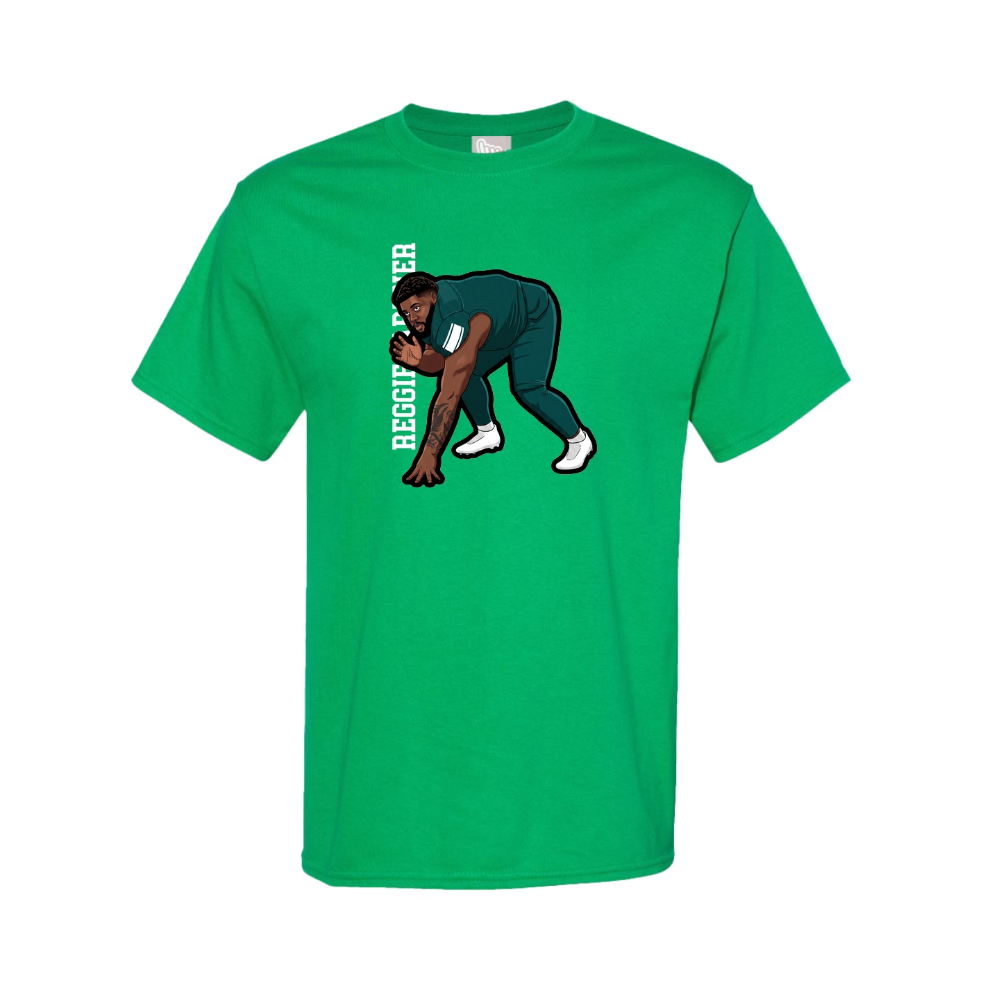 Youth Tee — Name Vertical in Green