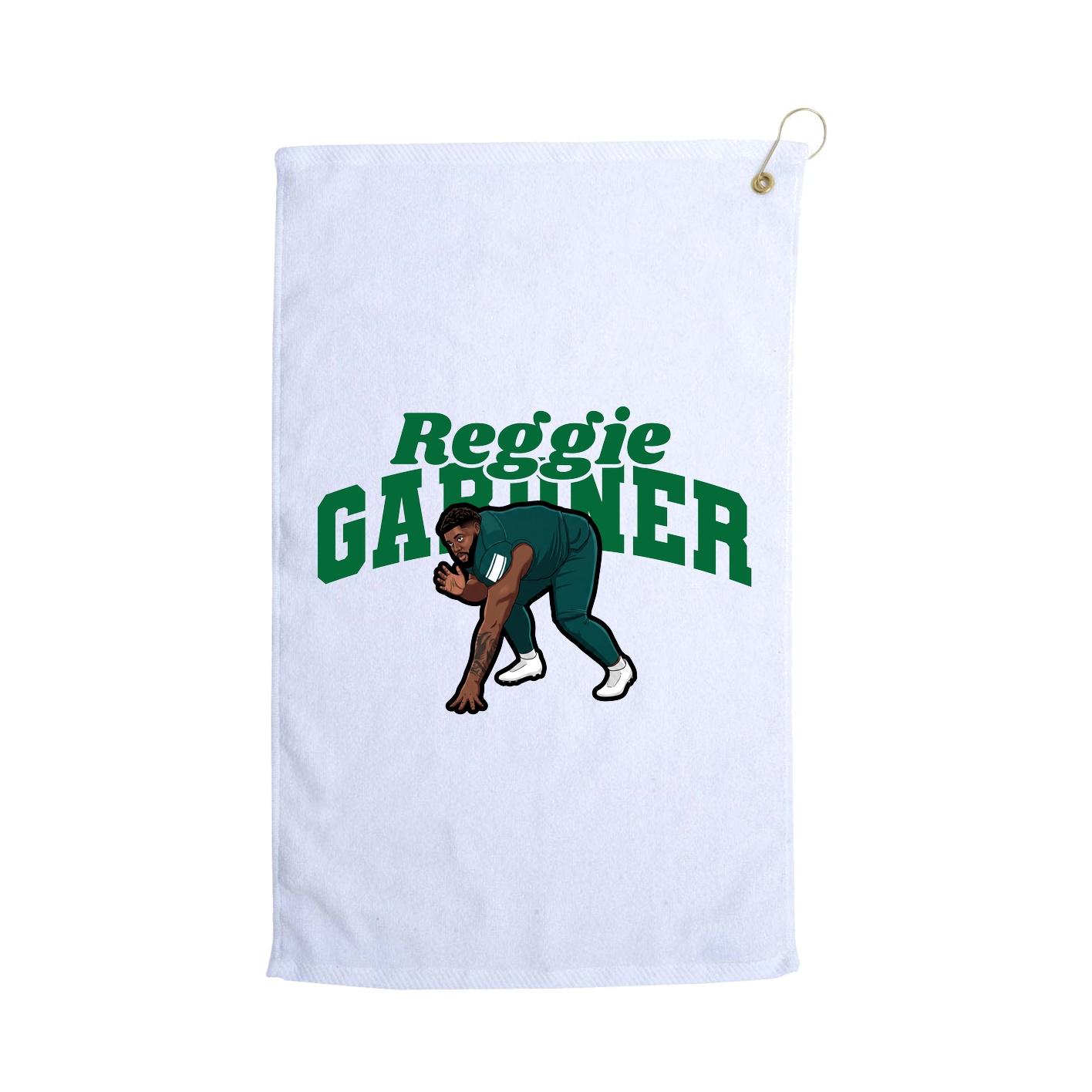 Golf Towel — Signature Arch in White