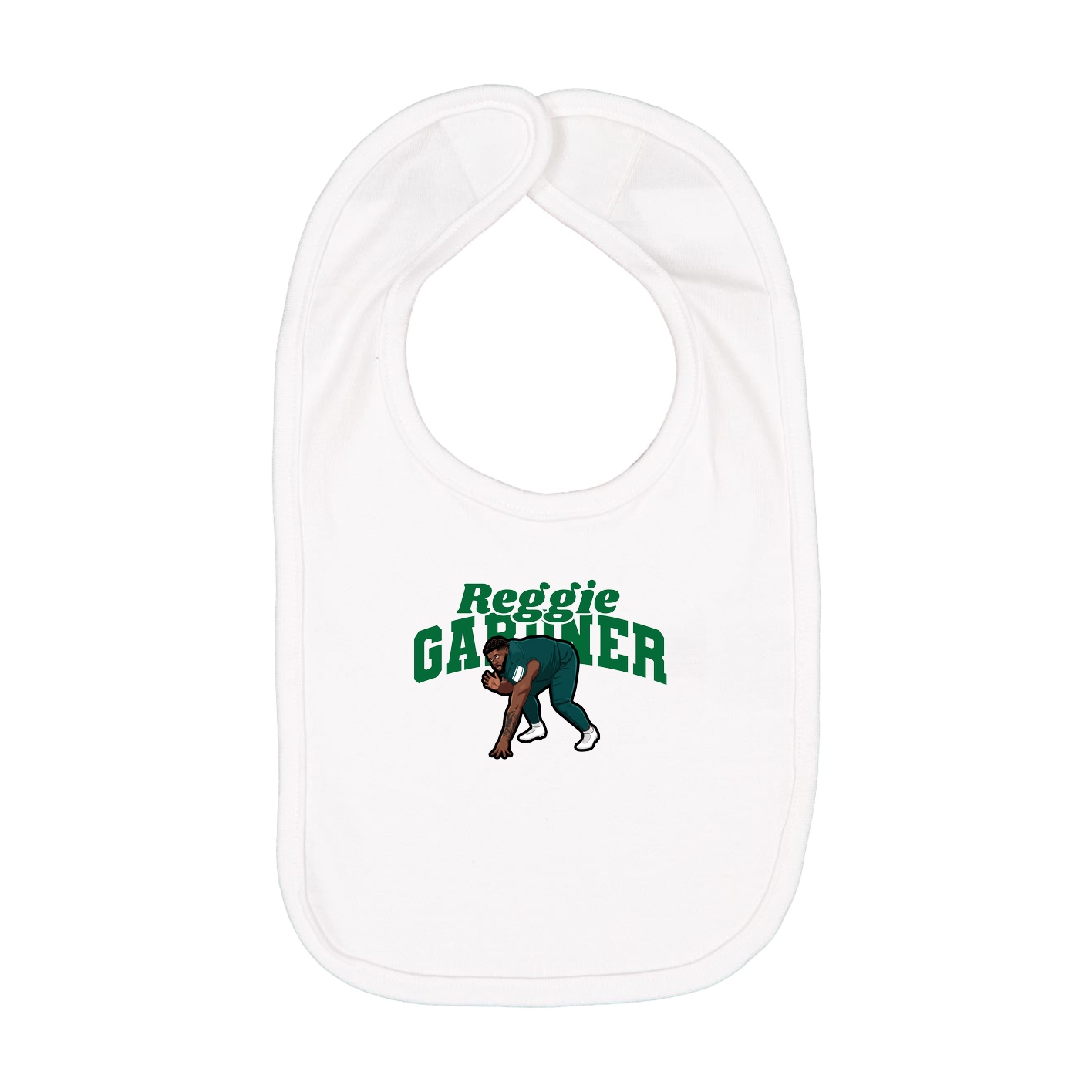 Infant Bib — Signature Arch in White