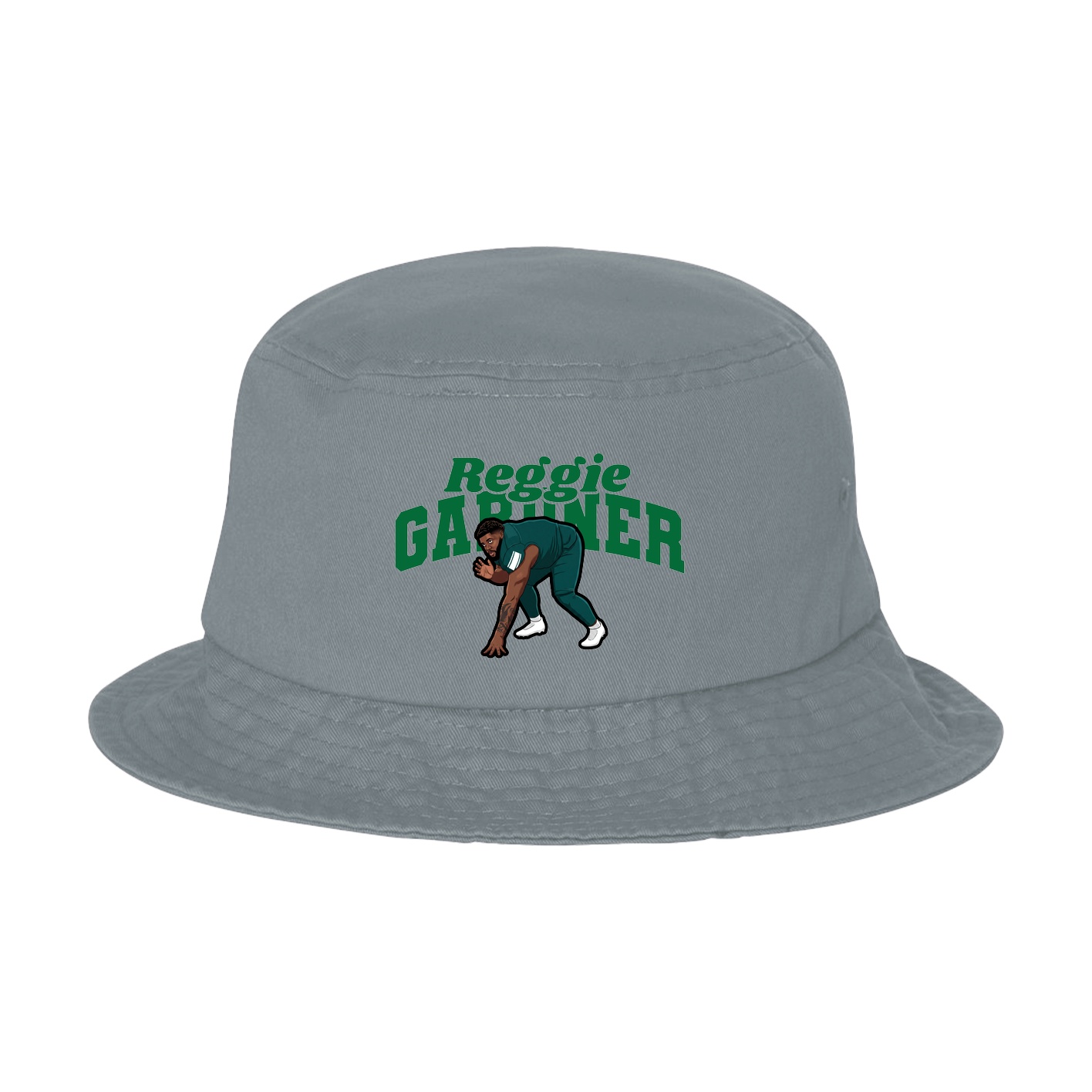 Bucket Cap — Signature Arch in Grey