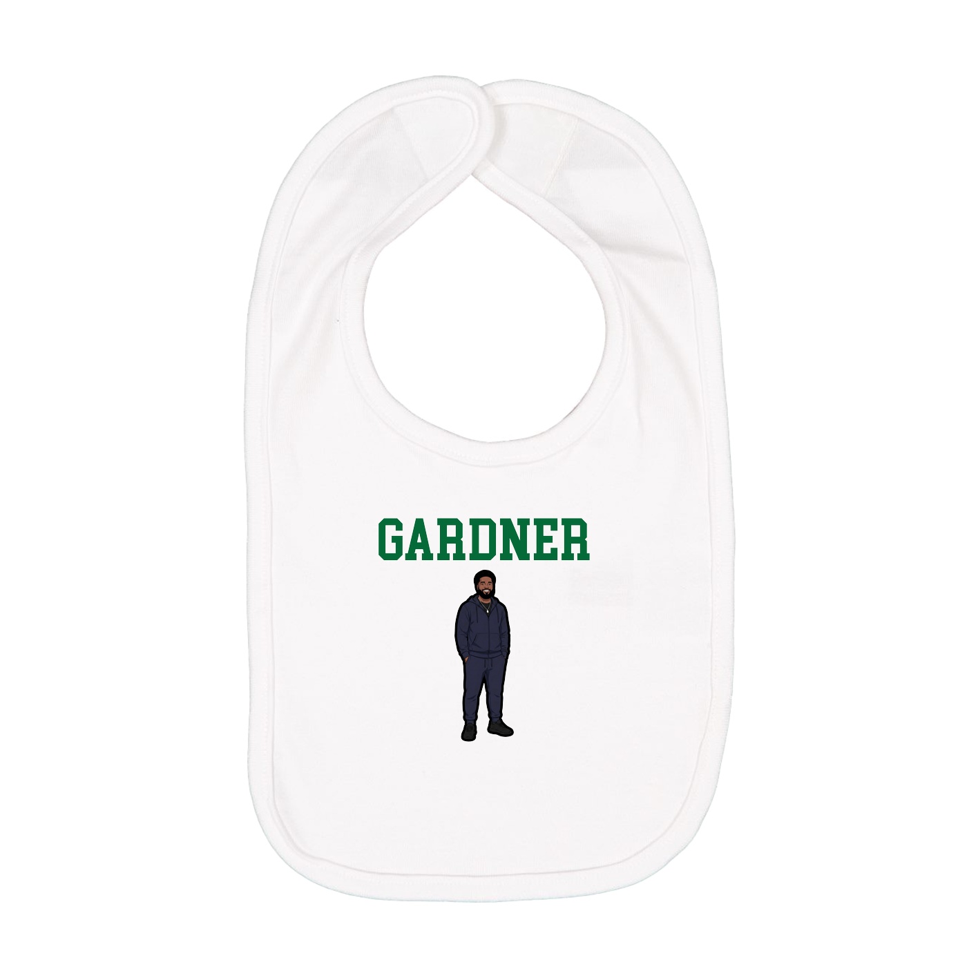 Infant Bib — Shirsey in White