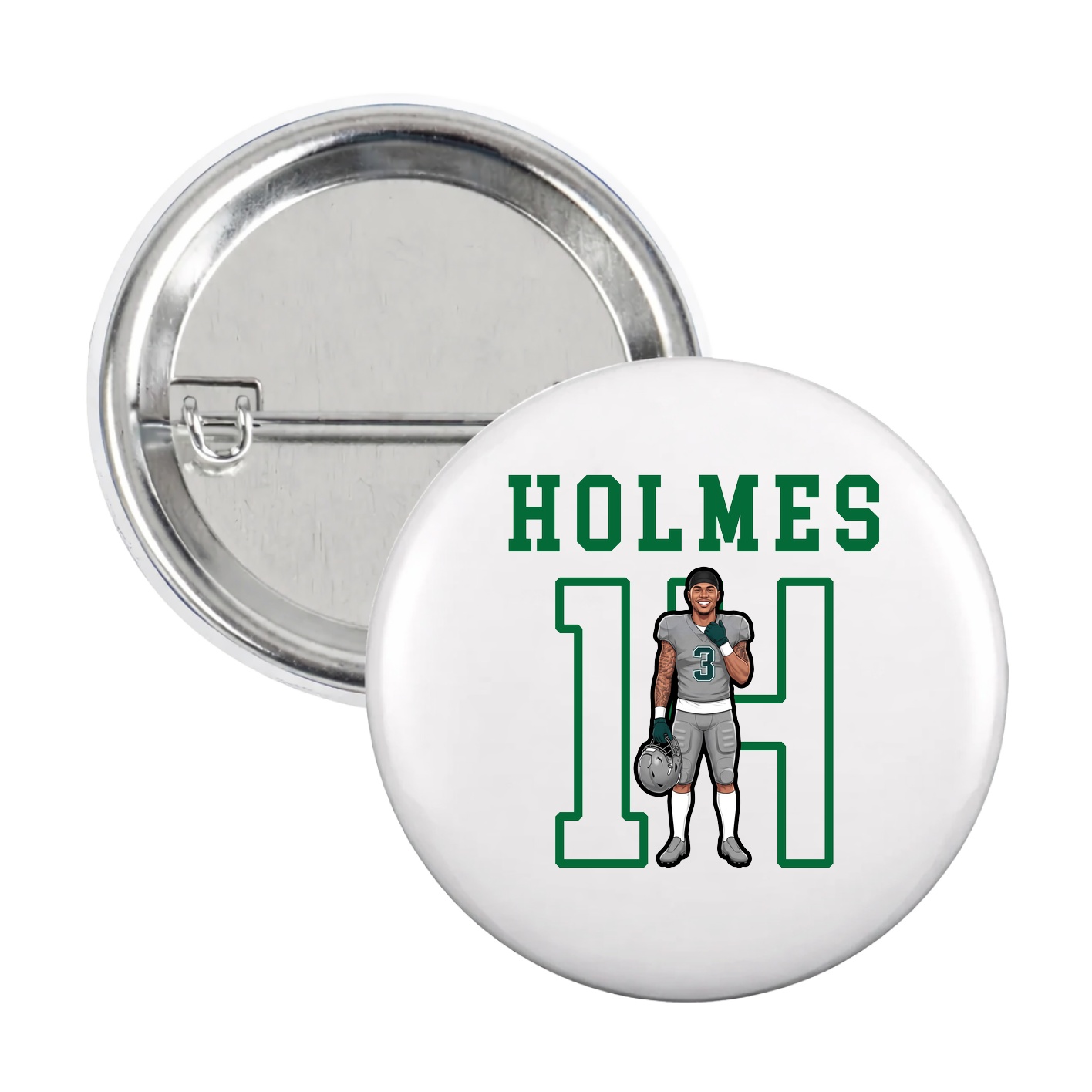 Game Day Button — Shirsey in White