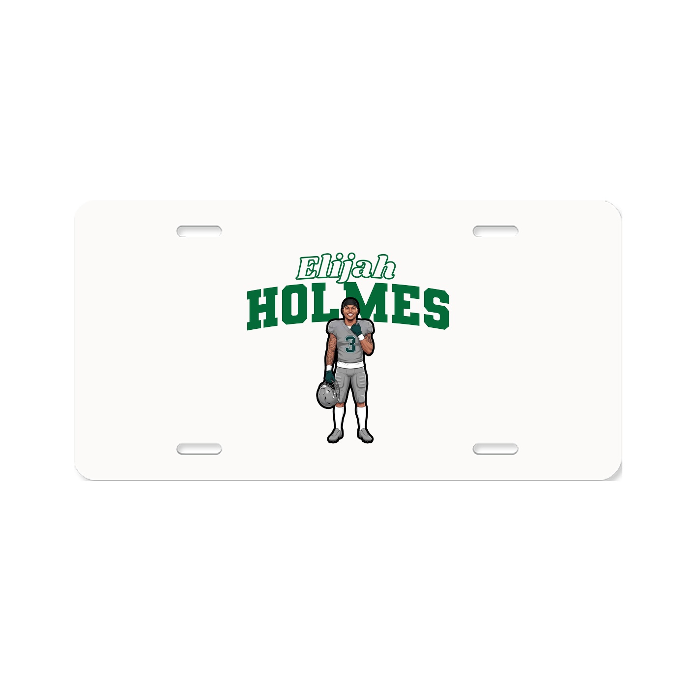 License Plate — Name Arch in Classic