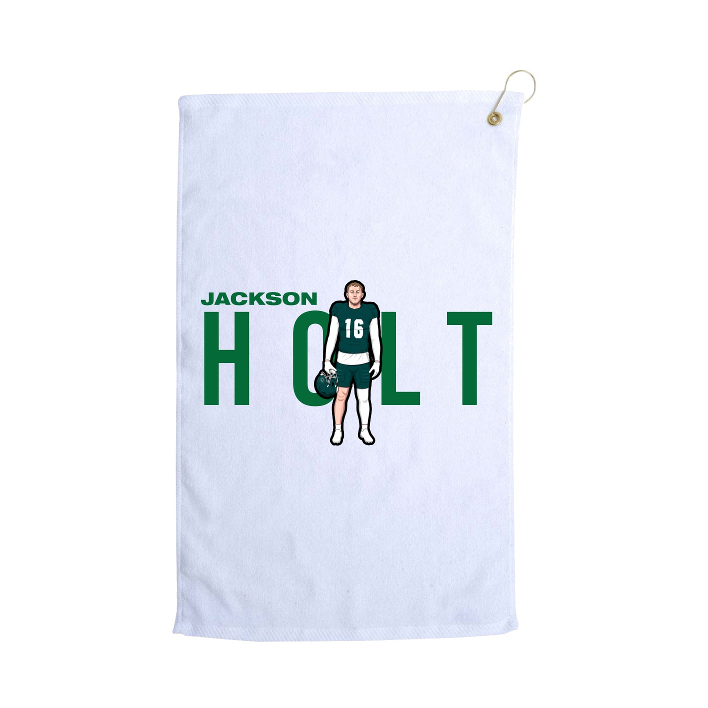 Golf Towel — Player Name in White