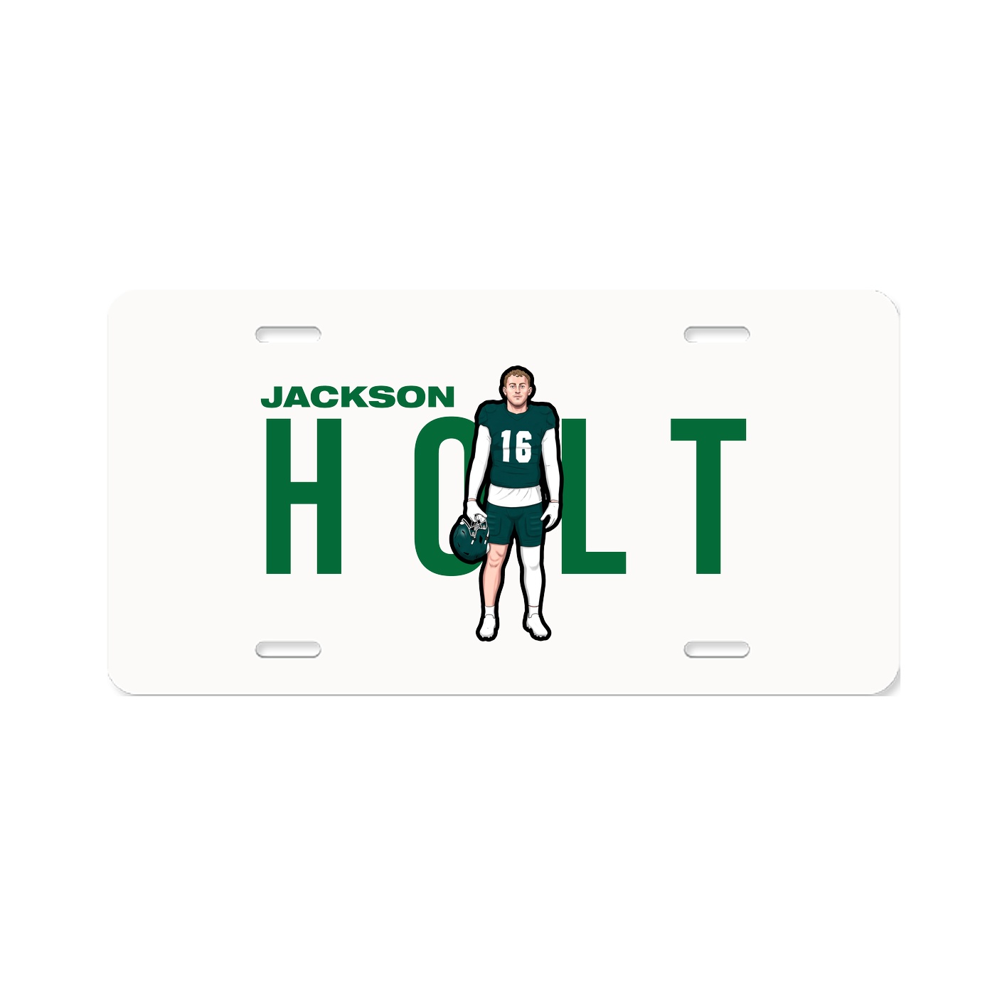 License Plate — Player Name in Classic