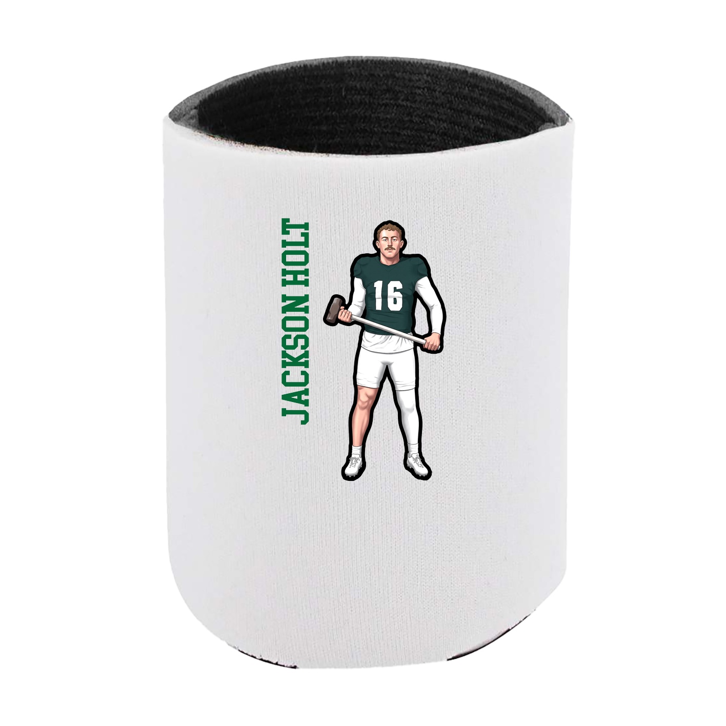 Can Holder — Name Vertical in White
