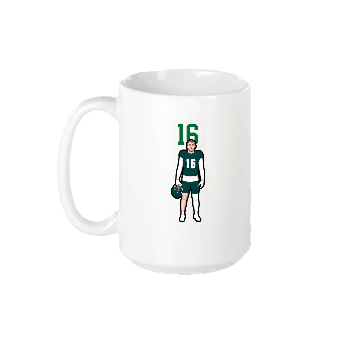 15oz Coffee Mug — Number Top in White