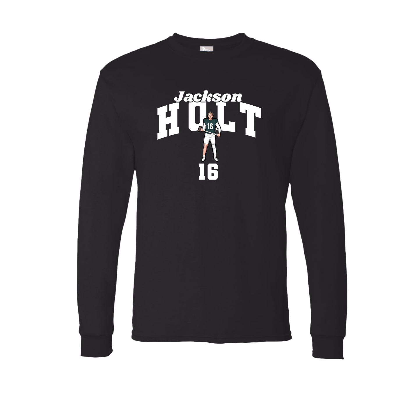 Long Sleeve Tee — Signature Arch in Black