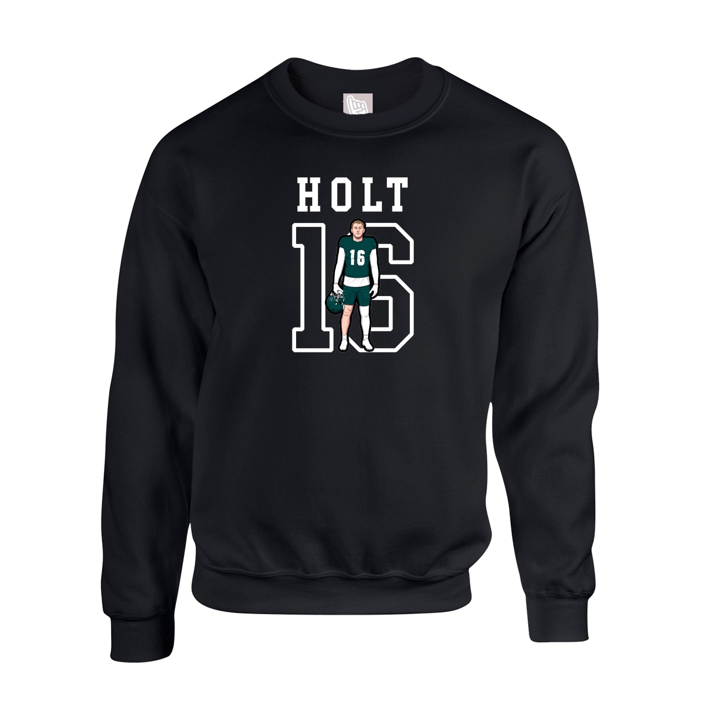Fleece Crew — Shirsey in Black