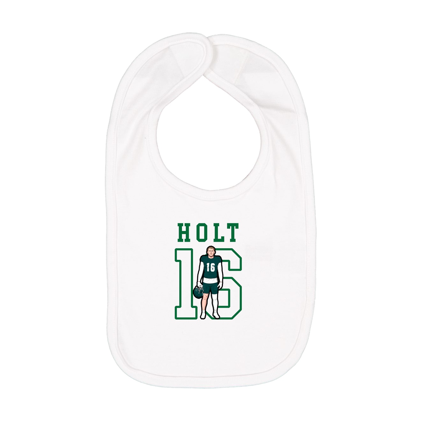 Infant Bib — Shirsey in White