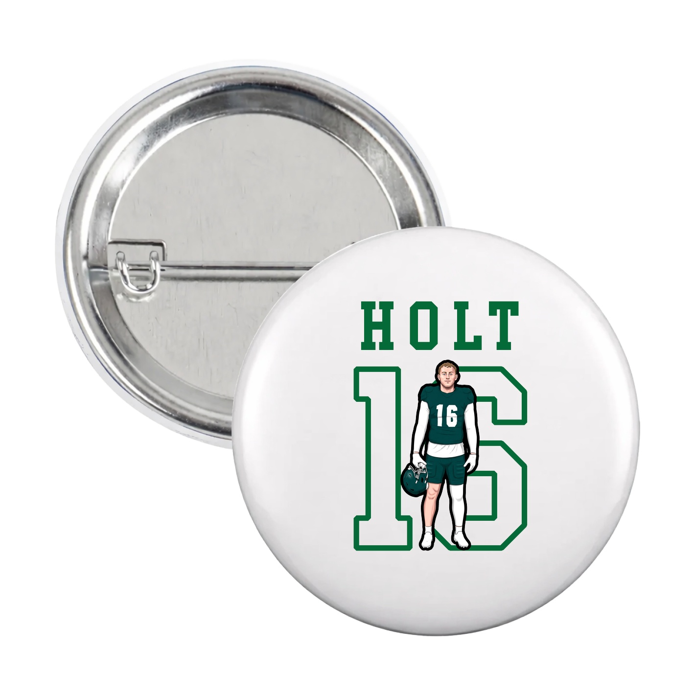 Game Day Button — Shirsey in White
