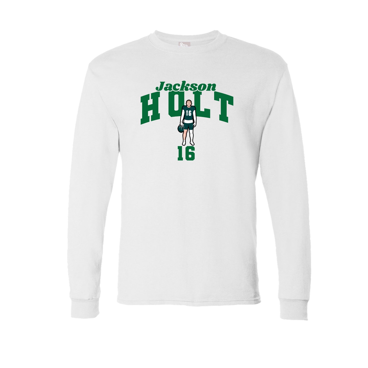 Long Sleeve Tee — Signature Arch in White
