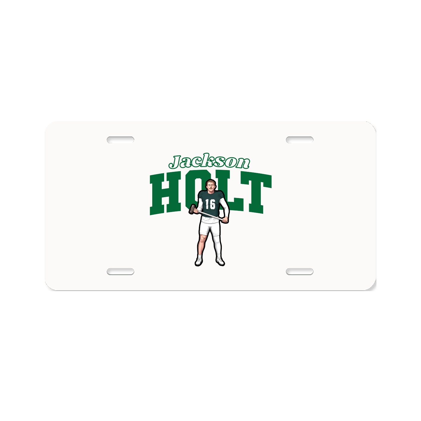 License Plate — Name Arch in Classic