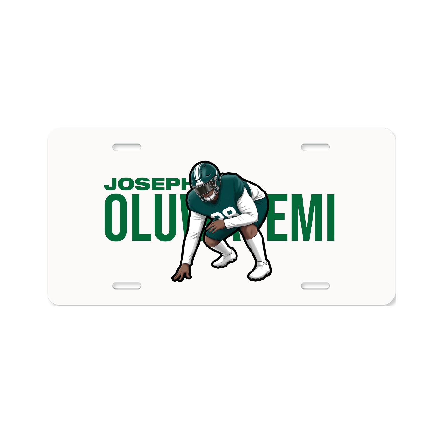 License Plate — Player Name in Classic