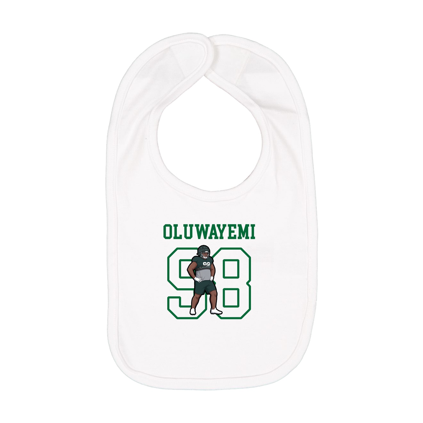 Infant Bib — Shirsey in White