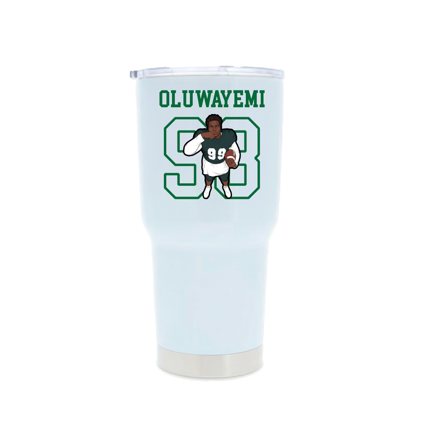 30oz Stainless Steel Tumbler — Shirsey in White