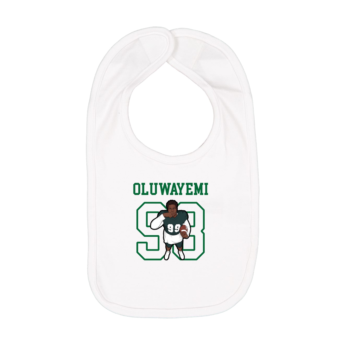 Infant Bib — Shirsey in White
