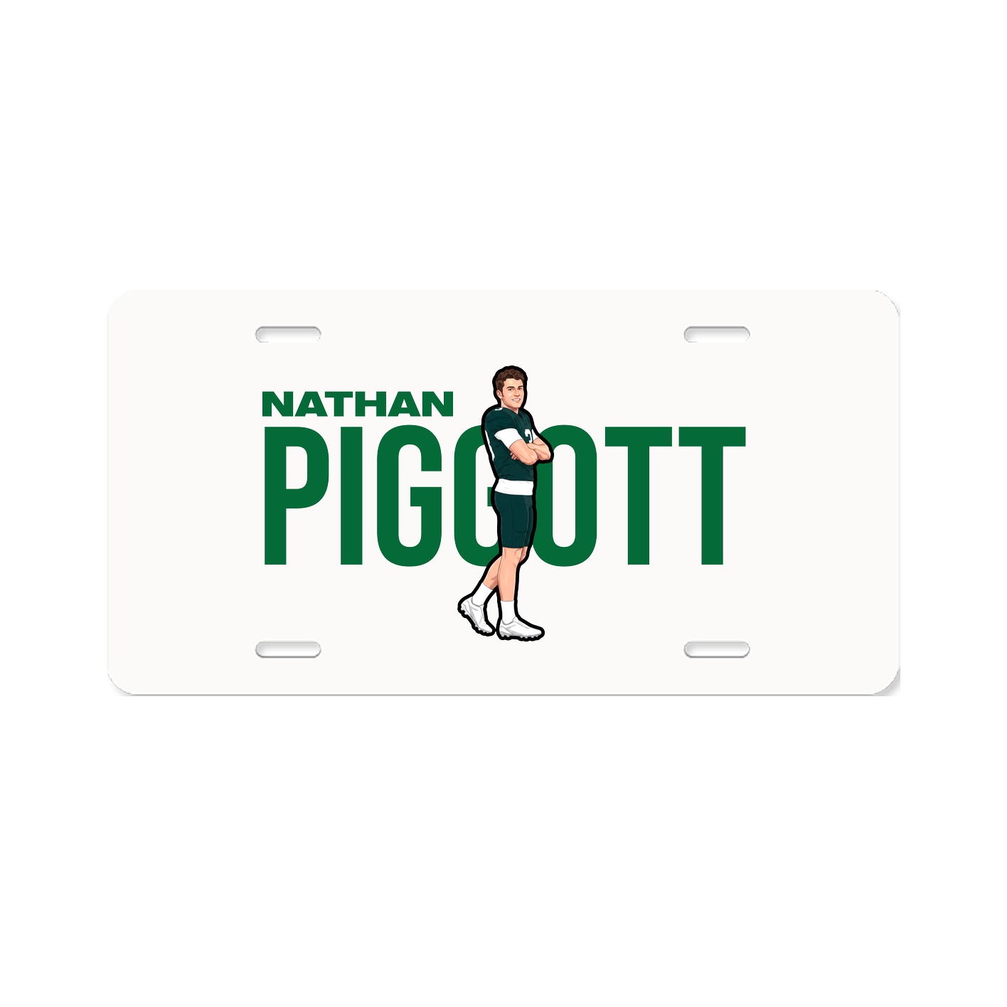 License Plate — Player Name in Classic