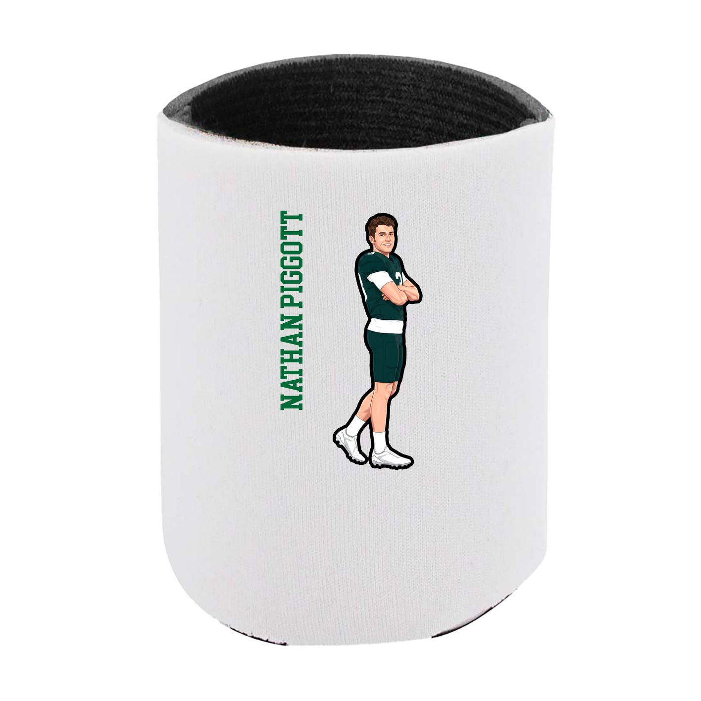 Can Holder — Name Vertical in White