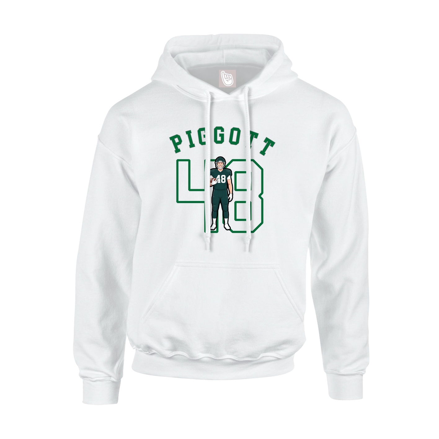 Hoodie — Shirsey Arch in White