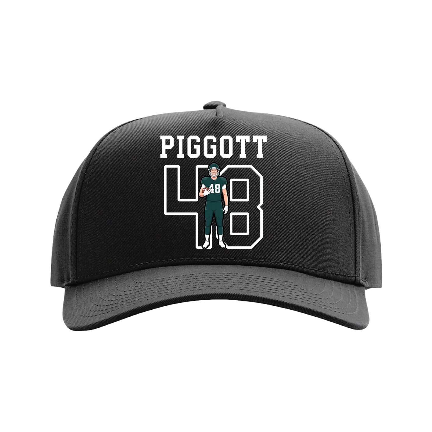 Full Fabric Five-Panel Champ Cap — Shirsey in Black