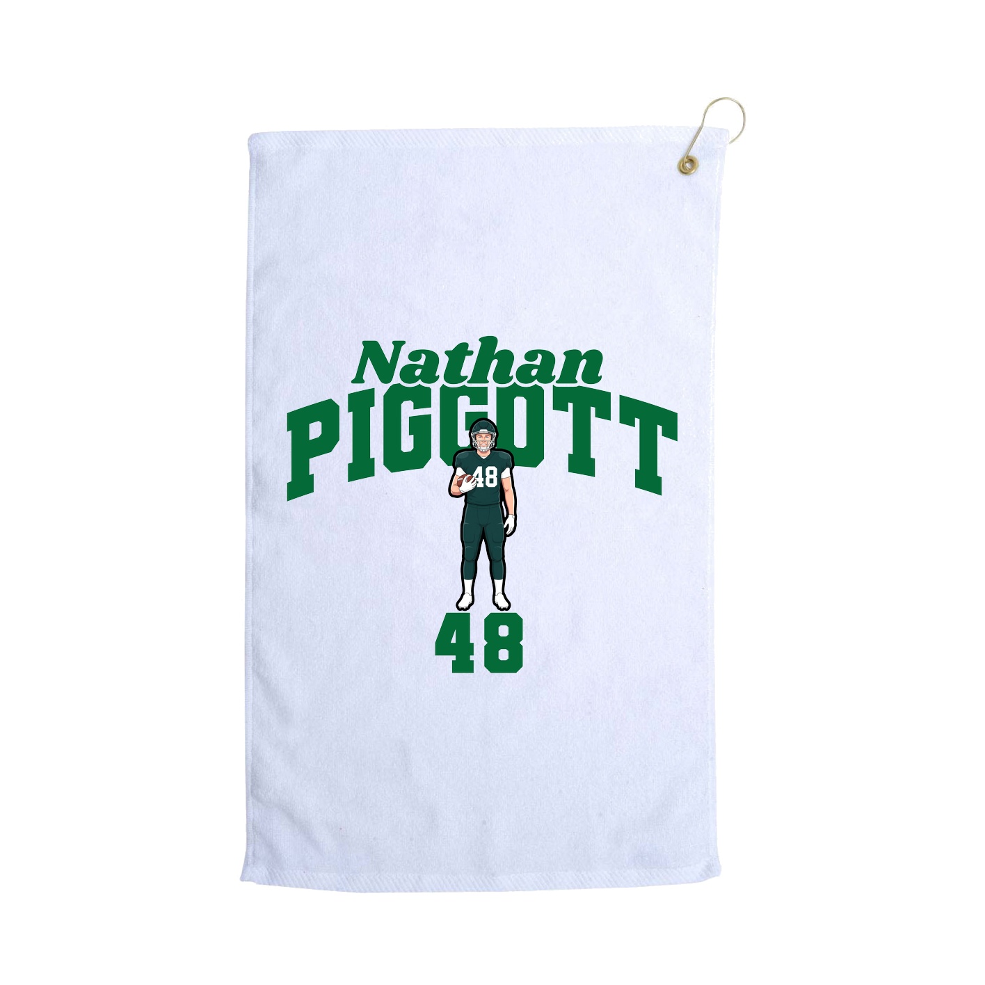 Golf Towel — Signature Arch in White