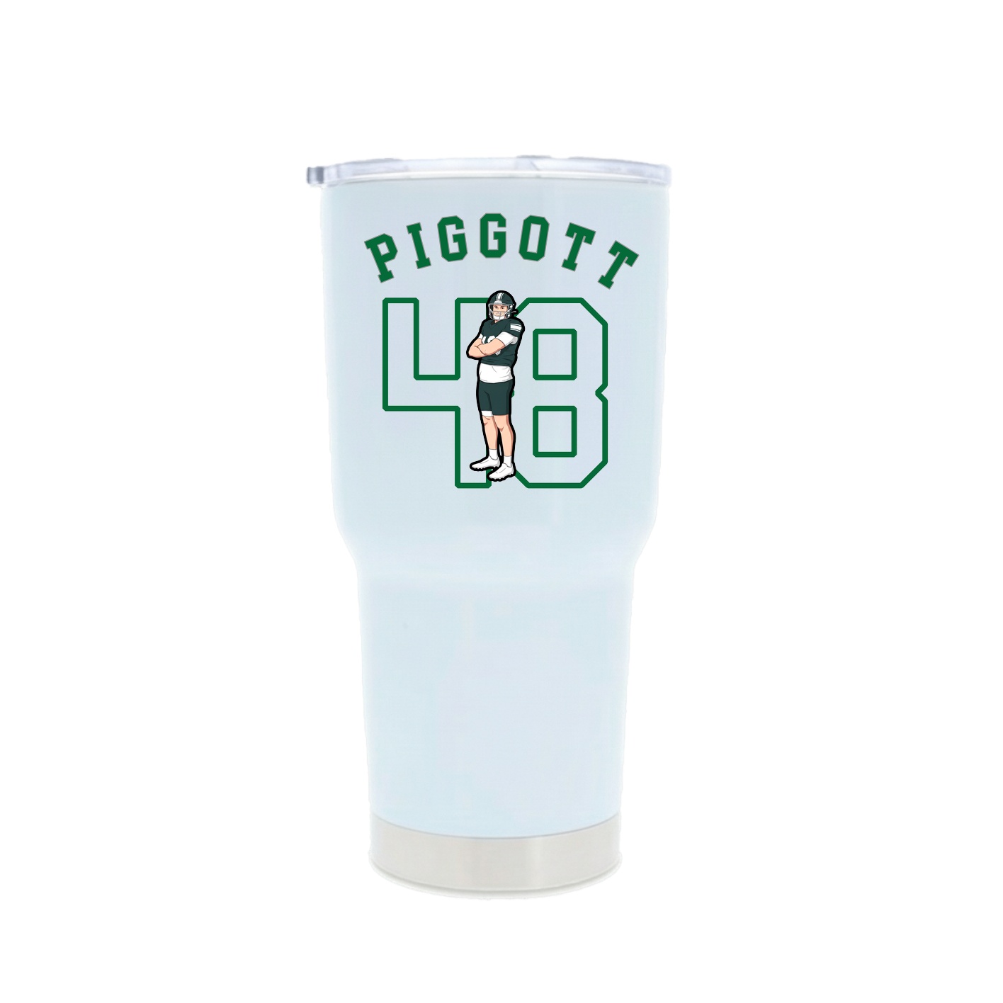 30oz Stainless Steel Tumbler — Shirsey Arch in White