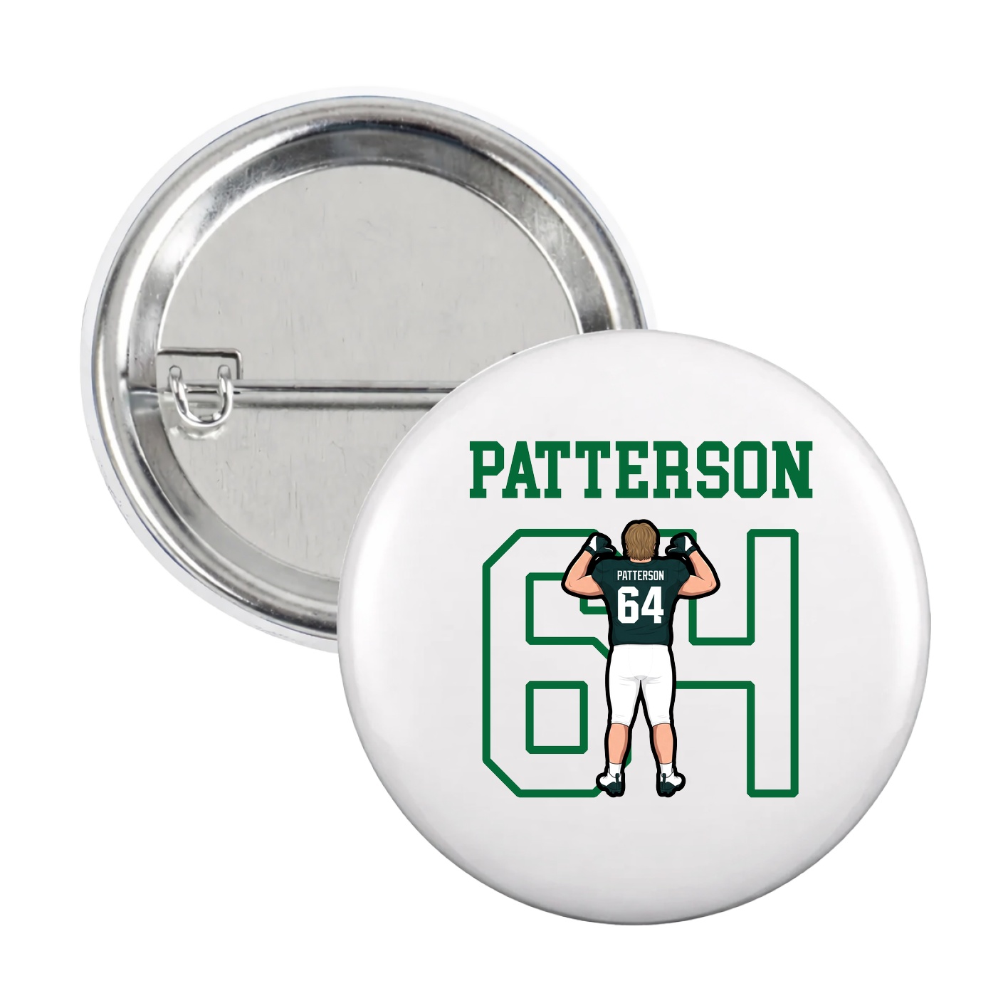 Game Day Button — Shirsey in White