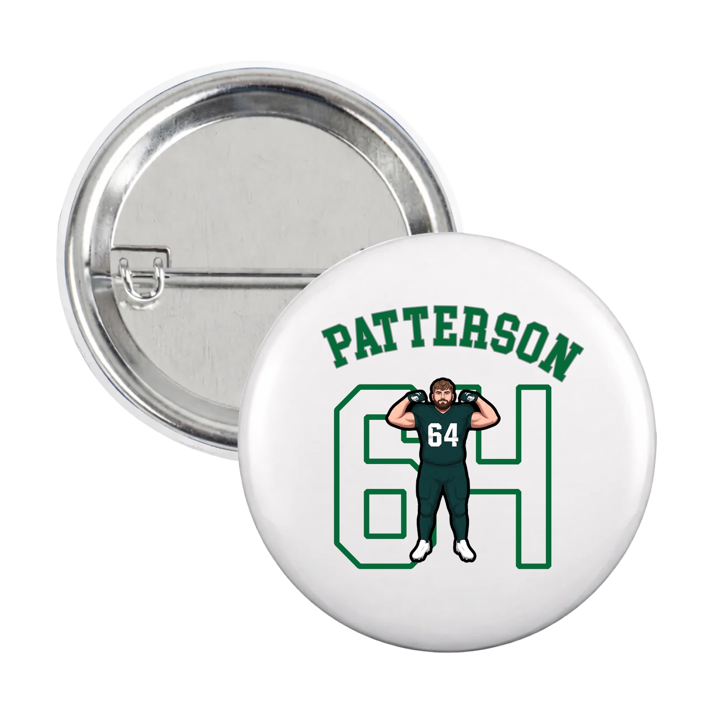 Game Day Button — Shirsey Arch in White