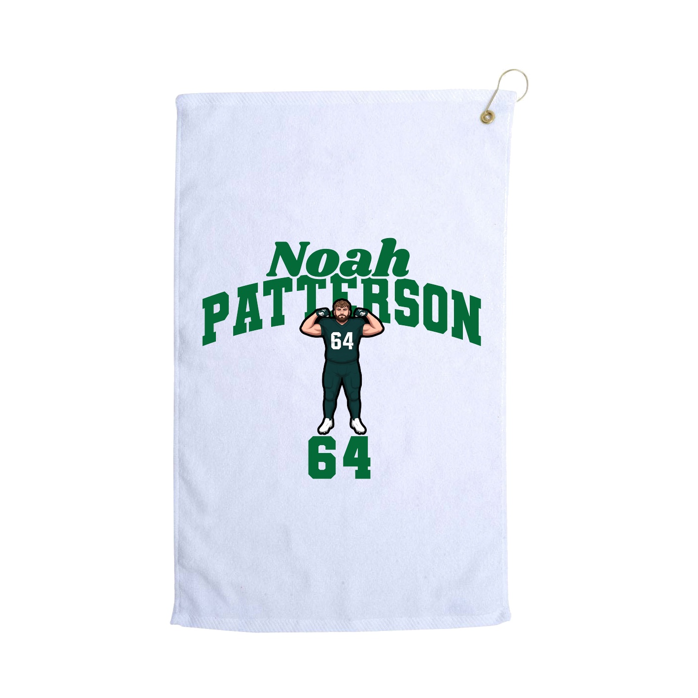 Golf Towel — Signature Arch in White