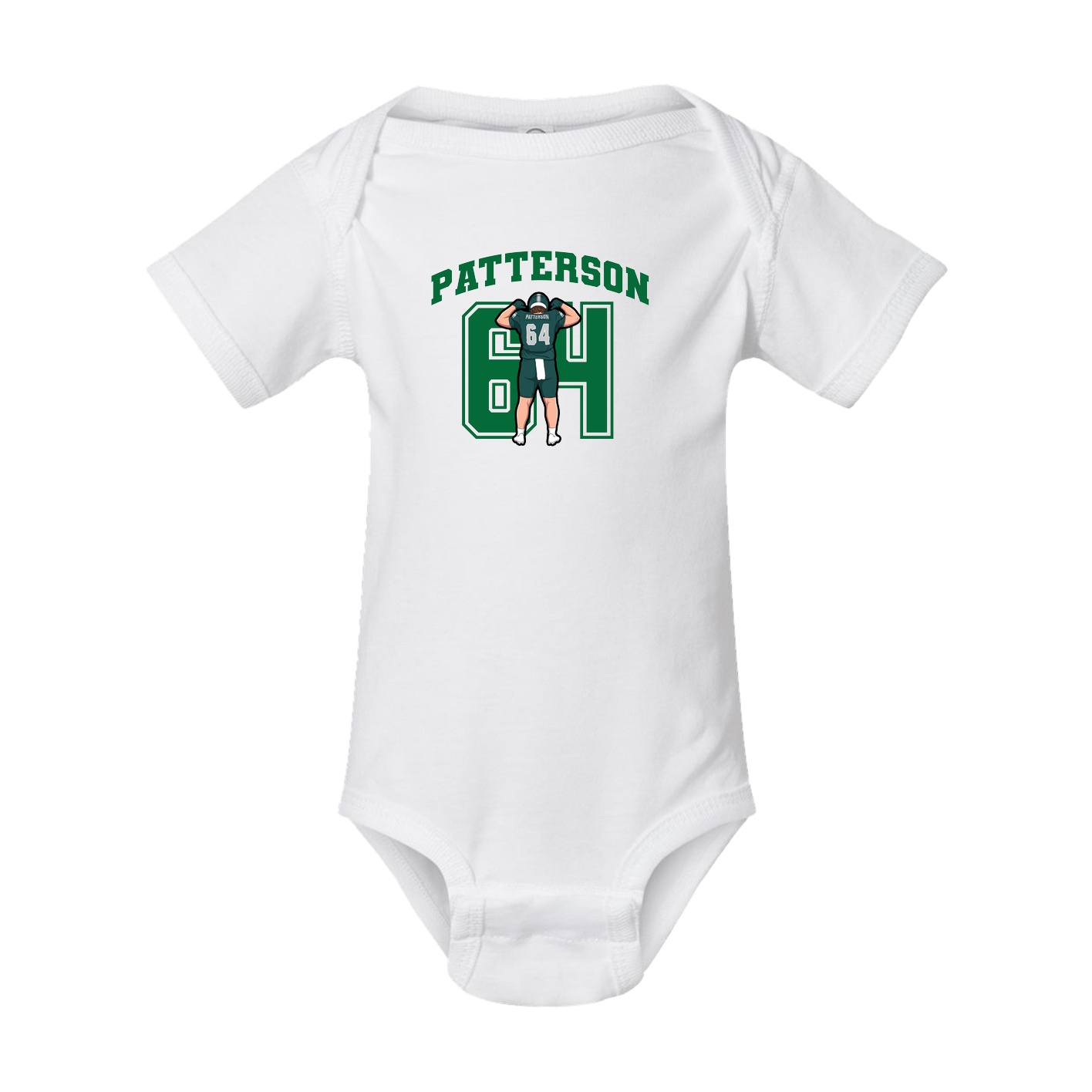 Baby Onesie — Number in White