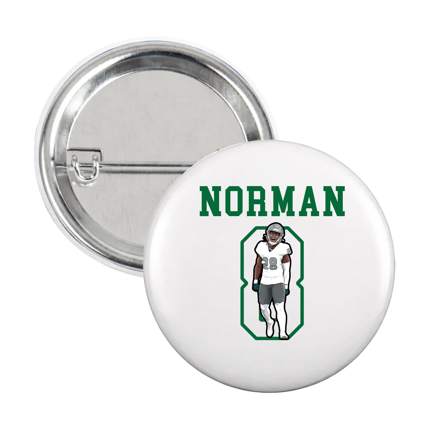 Game Day Button — Shirsey in White