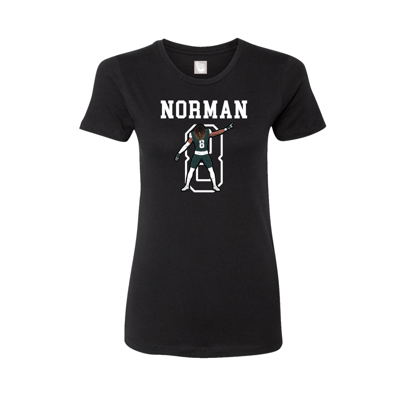 Fitted Women's Tee — Shirsey in Black