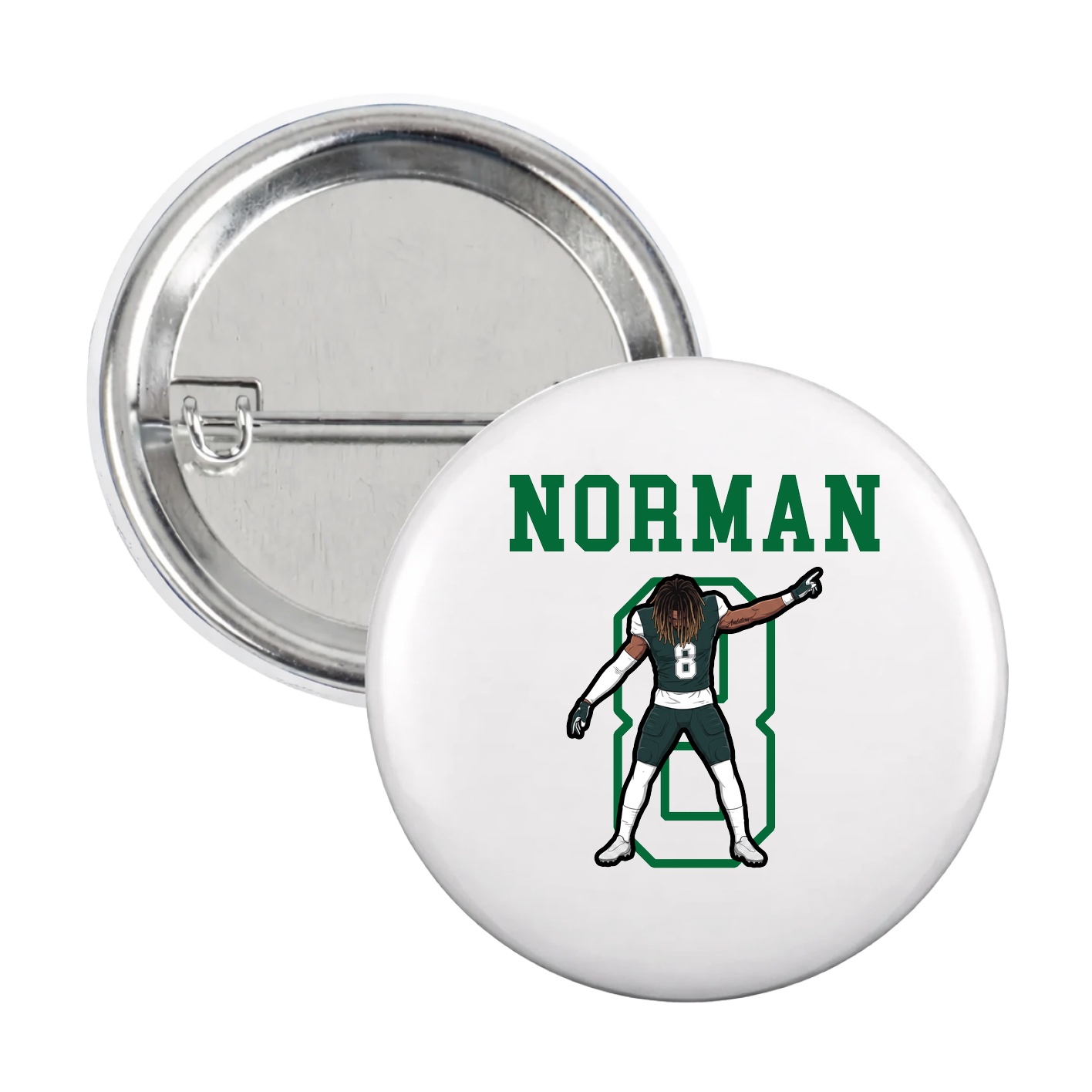 Game Day Button — Shirsey in White