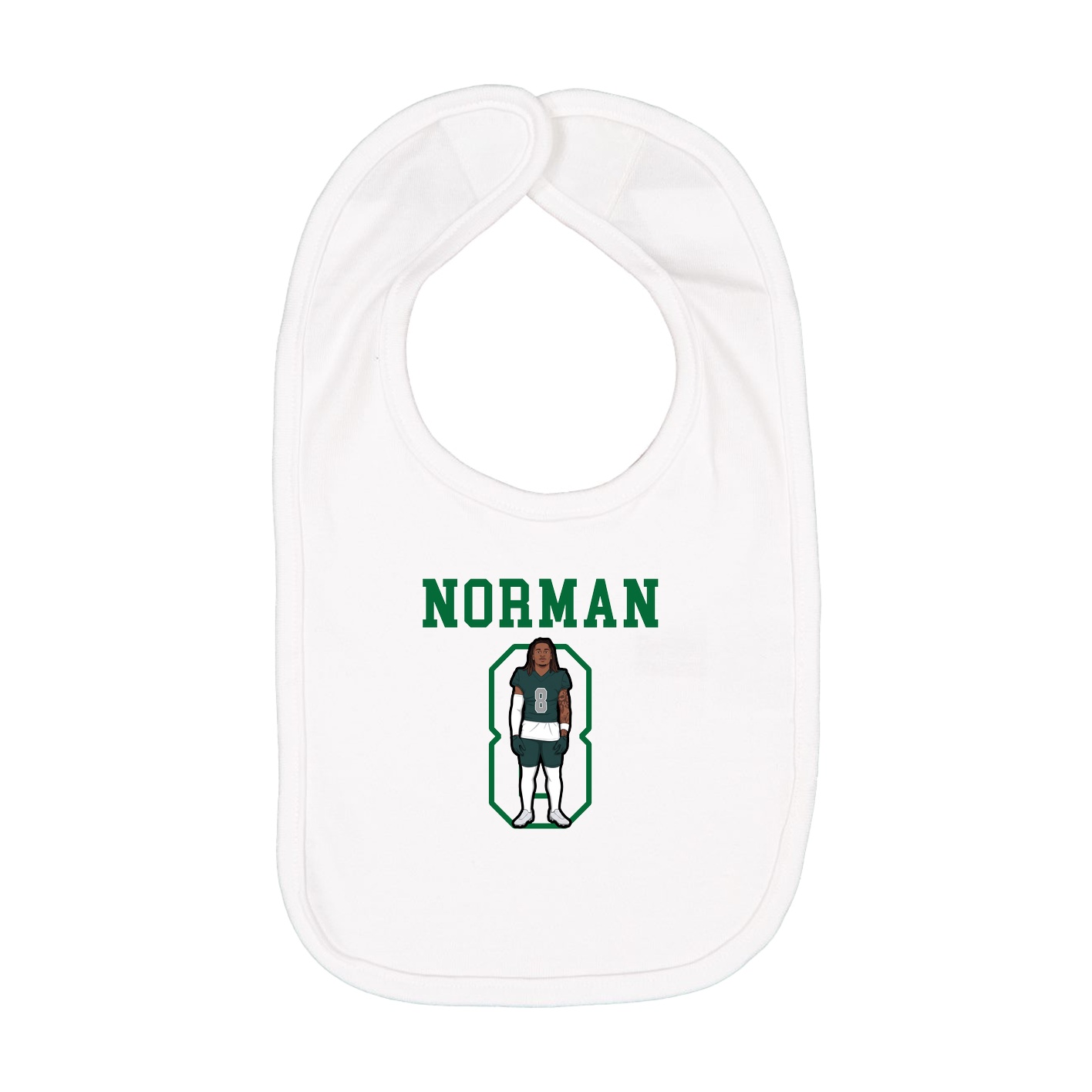 Infant Bib — Shirsey in White