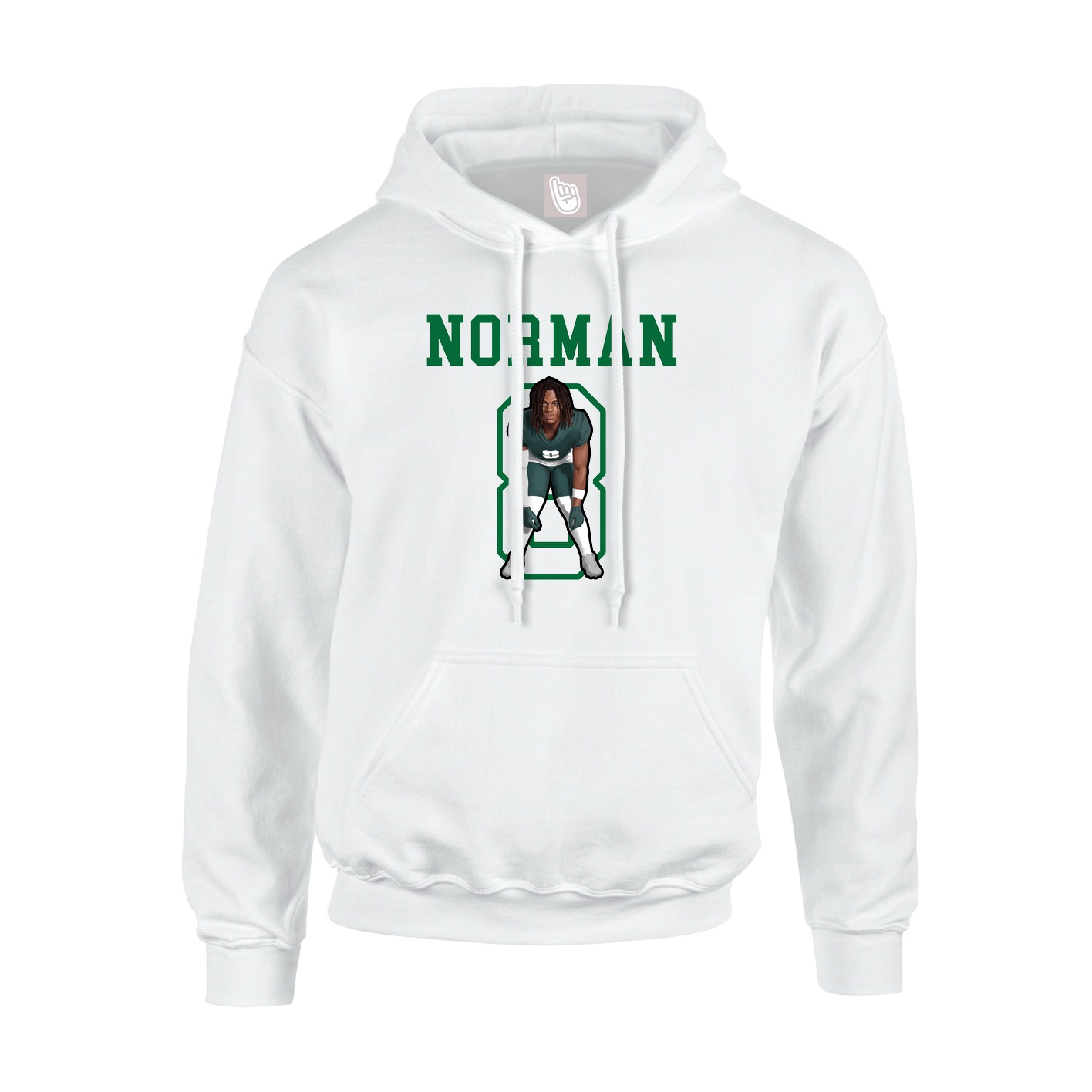 Hoodie — Shirsey in White