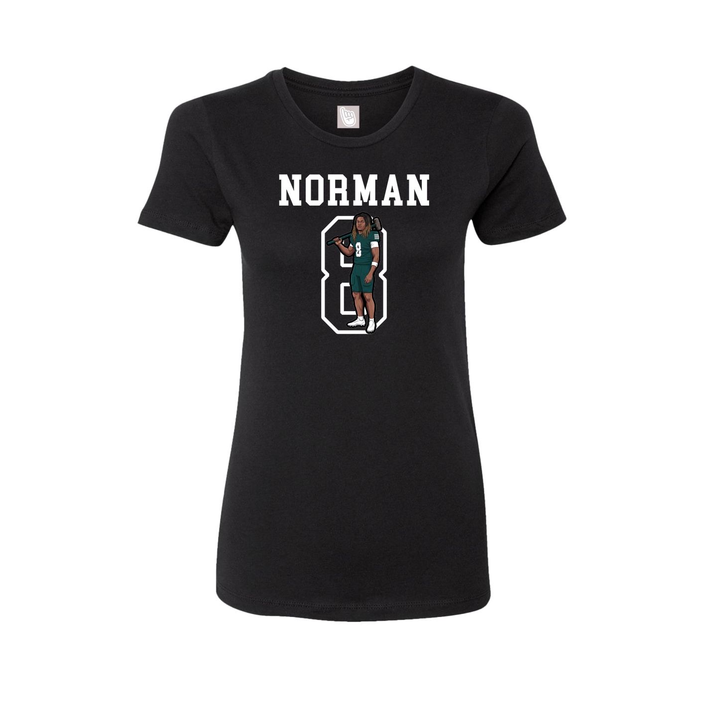 Fitted Women's Tee — Shirsey in Black