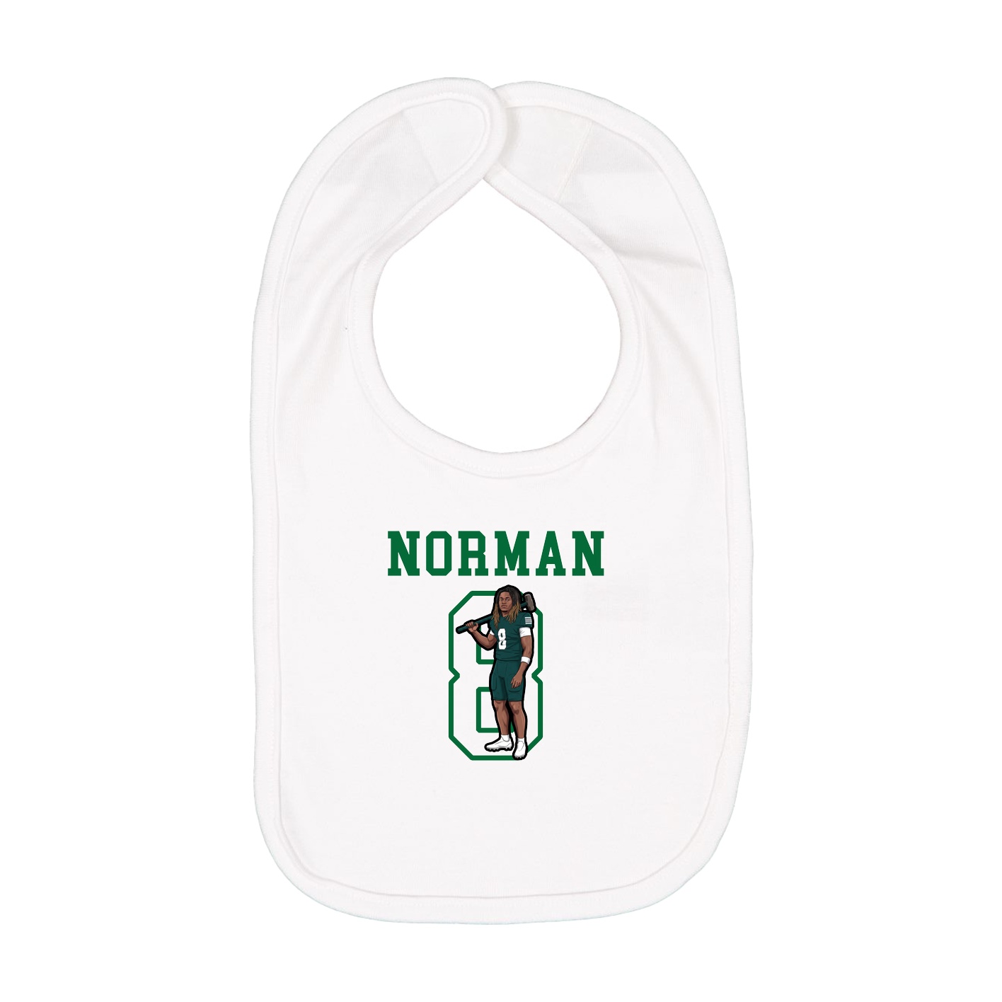 Infant Bib — Shirsey in White