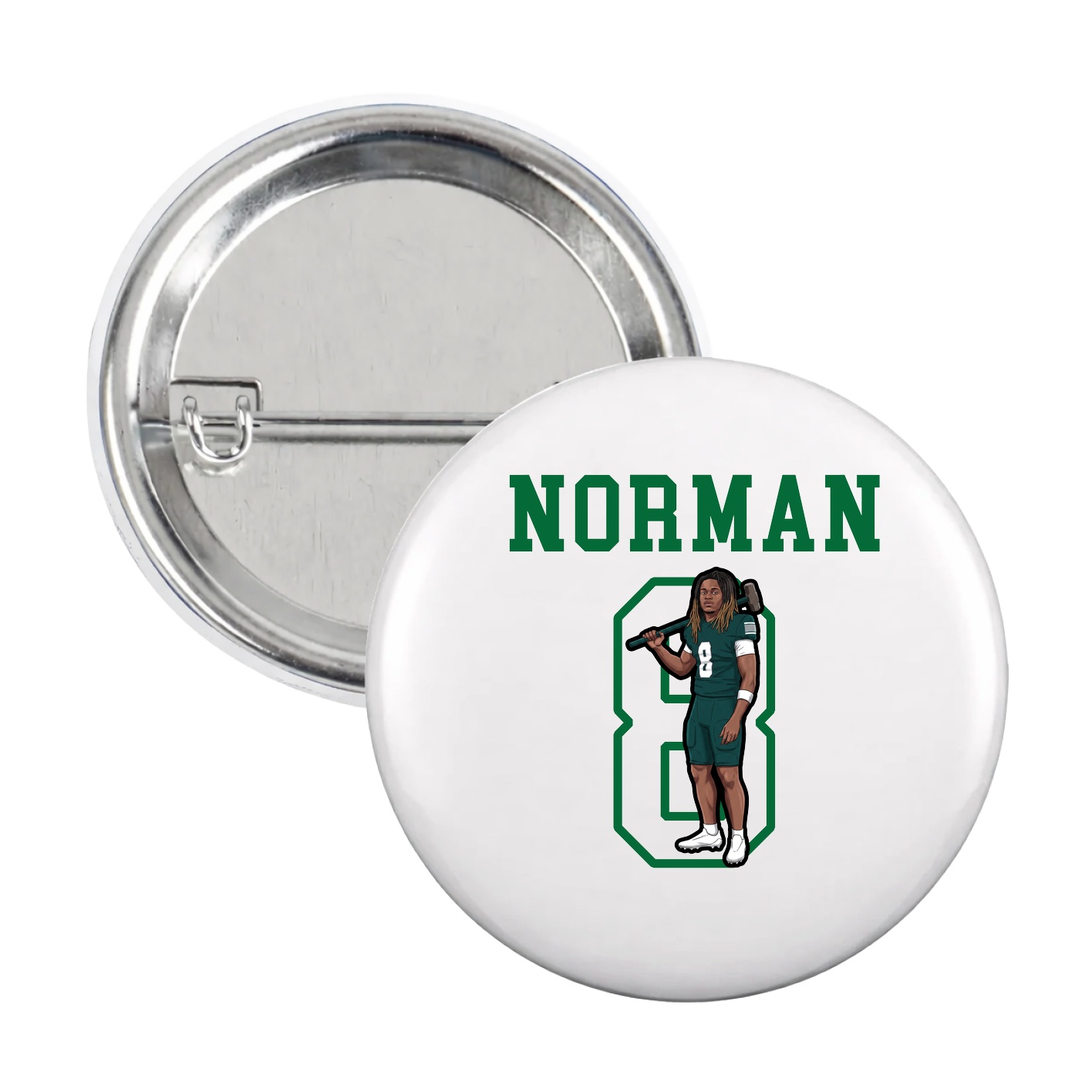 Game Day Button — Shirsey in White