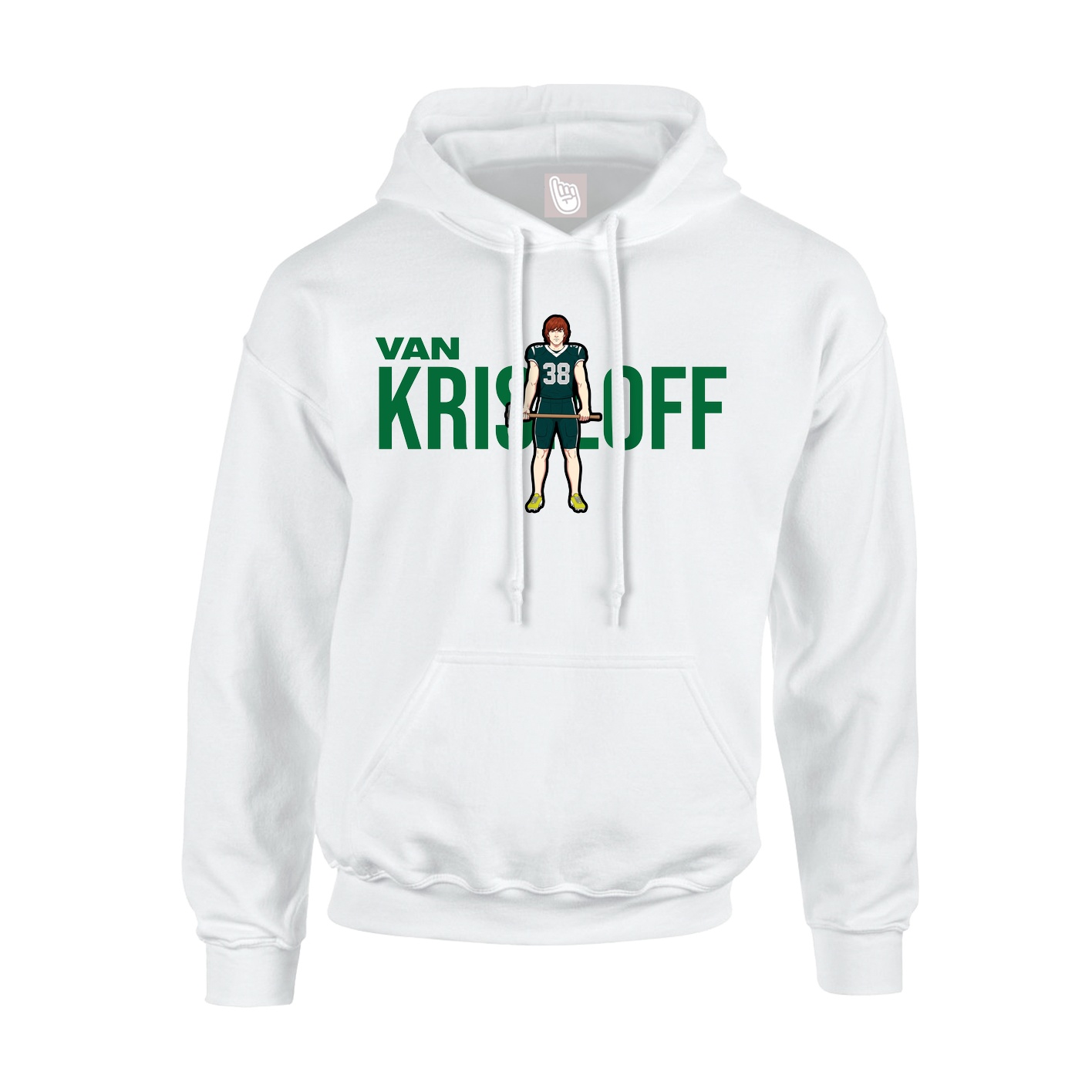 Youth Hoodie — Player Name in White