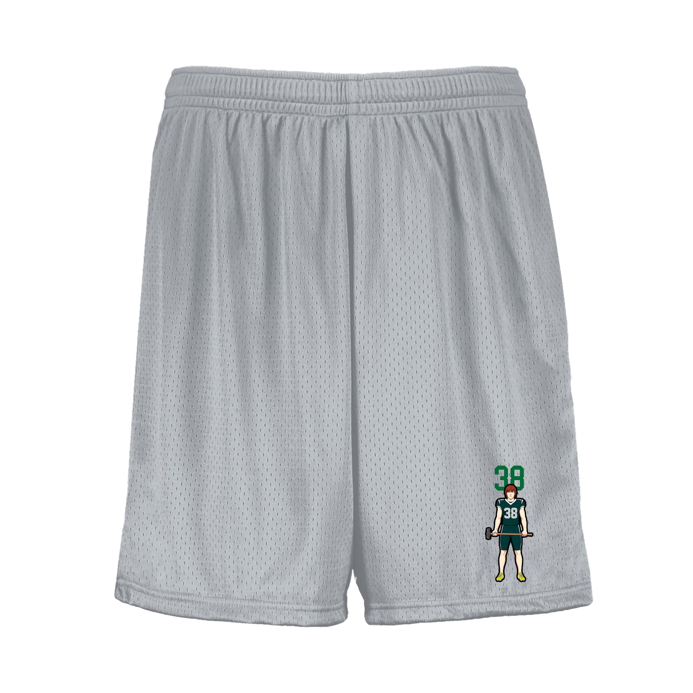 Shorts — Number Top in Silver