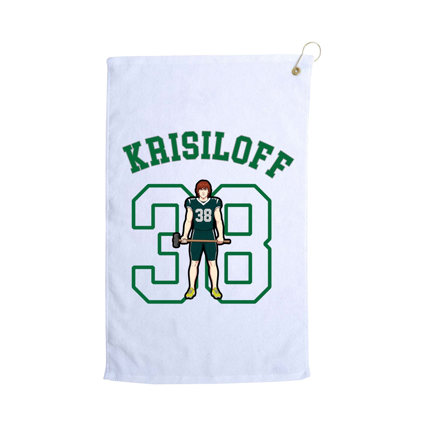 Golf Towel — Shirsey Arch in White
