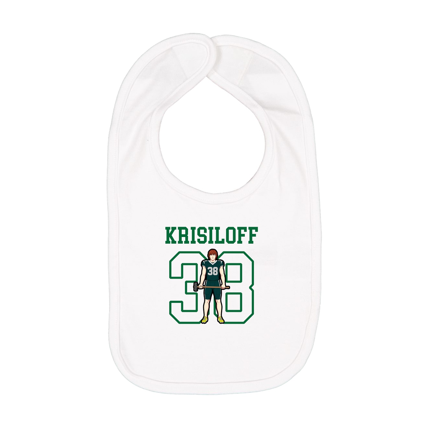 Infant Bib — Shirsey in White